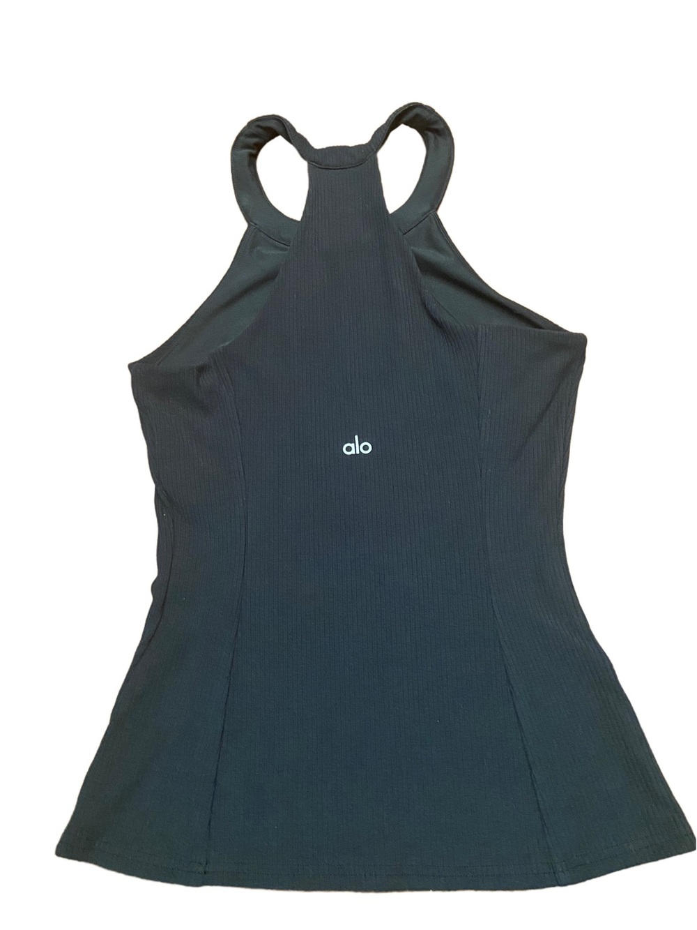 ALO Yoga High Neck Ribbed Tank - Black - Full Length - Small - Picture 5 of 11